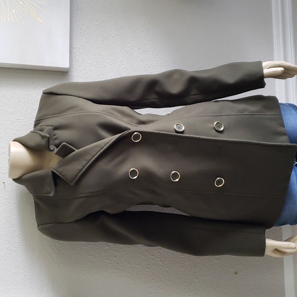 GUESS Green Military Color, Trench Coat Size S - Picture 5 of 8